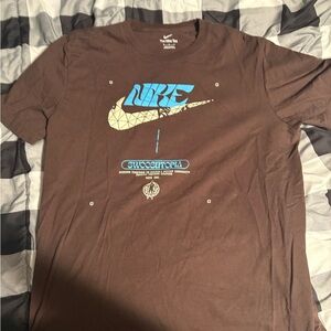 Nike Brown “Swooshtopia” T-Shirt for Men
